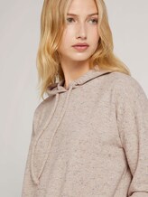 hoodie in gemêleerde look - Vrouwen - beige black melange hoodie in gemêleerde look - Vrouwen - beige black melange - 9 - TOM TAILOR Denim