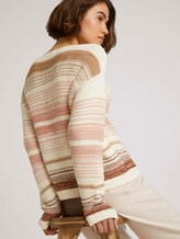striped sweater - Women - camel rose colourflow striped sweater - Women - camel rose colourflow - 5 - TOM TAILOR Denim