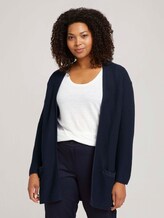 Curvy - gestreept vest van biologisch katoen - Vrouwen - Sky Captain Blue Curvy - gestreept vest van biologisch katoen - Vrouwen - Sky Captain Blue - 1 - My True Me