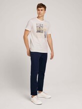 Photo print t-shirt with organic cotton - Men - Off White Photo print t-shirt with organic cotton - Men - Off White - 3 - TOM TAILOR