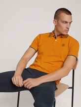 Poloshirt mit Kragendetail - Männer - Flame Brown Poloshirt mit Kragendetail - Männer - Flame Brown - 5 - TOM TAILOR