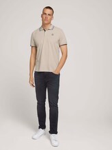 poloshirt met kraagdetail - Mannen - cosy soft beige melange poloshirt met kraagdetail - Mannen - cosy soft beige melange - 3 - TOM TAILOR