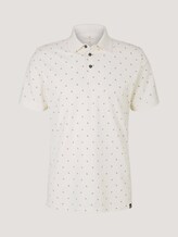 Gemustertes Poloshirt - Männer - off white scattered design Gemustertes Poloshirt - Männer - off white scattered design - 7 - TOM TAILOR
