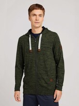 Hoodie in Melange-Optik - Männer - Oak Leaf Green Hoodie in Melange-Optik - Männer - Oak Leaf Green - 1 - TOM TAILOR