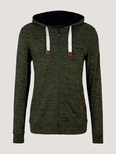 Hoodie in Melange-Optik - Männer - Oak Leaf Green Hoodie in Melange-Optik - Männer - Oak Leaf Green - 7 - TOM TAILOR