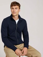basic sweatvest met opstaande kraag - Mannen - Sky Captain Blue basic sweatvest met opstaande kraag - Mannen - Sky Captain Blue - 5 - TOM TAILOR