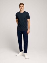 patterned t-shirt - Men - navy olive irregular design patterned t-shirt - Men - navy olive irregular design - 3 - TOM TAILOR