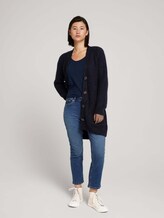 Long cardigan with pockets - Women - Sky Captain Blue Long cardigan with pockets - Women - Sky Captain Blue - 3 - TOM TAILOR