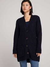 Long cardigan with pockets - Women - Sky Captain Blue Long cardigan with pockets - Women - Sky Captain Blue - 5 - TOM TAILOR