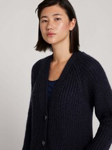 Long cardigan with pockets - Women - Sky Captain Blue Long cardigan with pockets - Women - Sky Captain Blue - 9 - TOM TAILOR