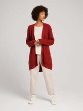 Lang vest met zakken - Vrouwen - dark maroon red Lang vest met zakken - Vrouwen - dark maroon red - 3 - TOM TAILOR