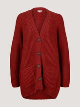 Lang vest met zakken - Vrouwen - dark maroon red Lang vest met zakken - Vrouwen - dark maroon red - 7 - TOM TAILOR