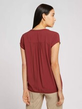 Blouse met korte mouwen - Vrouwen - dark maroon red Blouse met korte mouwen - Vrouwen - dark maroon red - 2 - TOM TAILOR