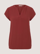 Blouse met korte mouwen - Vrouwen - dark maroon red Blouse met korte mouwen - Vrouwen - dark maroon red - 7 - TOM TAILOR