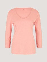 Basic 3/4 Arm Shirt mit TENCEL™ Modal - Frauen - dusty-pastel-pink Basic 3/4 Arm Shirt mit TENCEL™ Modal - Frauen - dusty-pastel-pink - 7 - TOM TAILOR