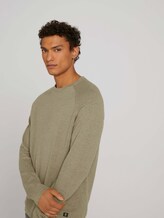 shirt met lange mouwen in gemêleerde look - Mannen - soft pale khaki melange shirt met lange mouwen in gemêleerde look - Mannen - soft pale khaki melange - 9 - TOM TAILOR Denim