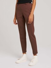 Mia Slim-broek met plooien - Vrouwen - earth brown Mia Slim-broek met plooien - Vrouwen - earth brown - 1 - TOM TAILOR