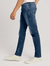 Slim Piers-jeans met biologisch katoen - Mannen - Destroyed Mid Stone Blue Denim Slim Piers-jeans met biologisch katoen - Mannen - Destroyed Mid Stone Blue Denim - 11 - TOM TAILOR Denim