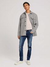 Slim Piers-jeans met biologisch katoen - Mannen - Destroyed Mid Stone Blue Denim Slim Piers-jeans met biologisch katoen - Mannen - Destroyed Mid Stone Blue Denim - 3 - TOM TAILOR Denim