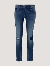 Slim Piers-jeans met biologisch katoen - Mannen - Destroyed Mid Stone Blue Denim Slim Piers-jeans met biologisch katoen - Mannen - Destroyed Mid Stone Blue Denim - 7 - TOM TAILOR Denim