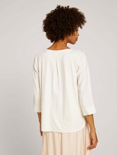 T-Shirt mit Stoffmix - Frauen - soft powder beige T-Shirt mit Stoffmix - Frauen - soft powder beige - 2 - Mine to five