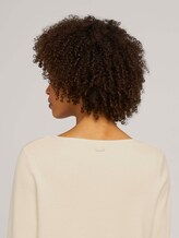 Sweater with colour blocking - Women - soft powder beige Sweater with colour blocking - Women - soft powder beige - 9 - Mine to five