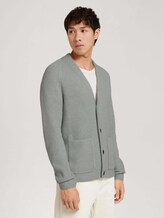 Cardigan mit Taschen - Männer - bluish mint melange Cardigan mit Taschen - Männer - bluish mint melange - 1 - TOM TAILOR Denim