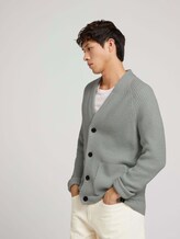 Cardigan mit Taschen - Männer - bluish mint melange Cardigan mit Taschen - Männer - bluish mint melange - 5 - TOM TAILOR Denim