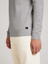 strukturierter Pullover - Männer - off white grey mouline strukturierter Pullover - Männer - off white grey mouline - 9 - TOM TAILOR Denim