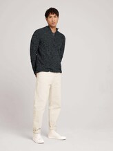 Pullover mit Troyer-Kragen - Männer - navy ice grey mouline Pullover mit Troyer-Kragen - Männer - navy ice grey mouline - 3 - TOM TAILOR Denim