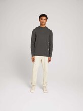 Stehkragenpullover aus nachhaltigem TENCEL™ - Männer - Black Grey Melange Stehkragenpullover aus nachhaltigem TENCEL™ - Männer - Black Grey Melange - 3 - TOM TAILOR Denim