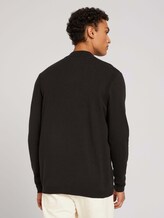 Stehkragenpullover aus nachhaltigem TENCEL™ - Männer - Black Stehkragenpullover aus nachhaltigem TENCEL™ - Männer - Black - 2 - TOM TAILOR Denim