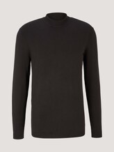 Stehkragenpullover aus nachhaltigem TENCEL™ - Männer - Black Stehkragenpullover aus nachhaltigem TENCEL™ - Männer - Black - 7 - TOM TAILOR Denim