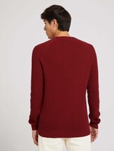 Strickpullover aus nachhaltiger Baumwolle - Männer - burned cordovan red Strickpullover aus nachhaltiger Baumwolle - Männer - burned cordovan red - 2 - TOM TAILOR Denim