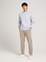 Gerippter Strickpullover - Männer - Light Stone Grey Melange Gerippter Strickpullover - Männer - Light Stone Grey Melange - 3 - TOM TAILOR Denim