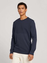 textured sweatshirt - Men - Blueish Grey textured sweatshirt - Men - Blueish Grey - 1 - TOM TAILOR Denim