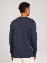 textured sweatshirt - Men - Blueish Grey textured sweatshirt - Men - Blueish Grey - 2 - TOM TAILOR Denim