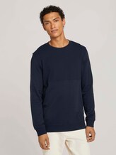 Sweatshirt mit Struktur - Männer - Sky Captain Blue Sweatshirt mit Struktur - Männer - Sky Captain Blue - 1 - TOM TAILOR Denim