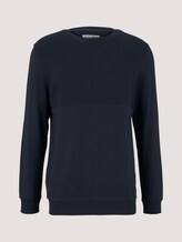 Sweatshirt mit Struktur - Männer - Sky Captain Blue Sweatshirt mit Struktur - Männer - Sky Captain Blue - 7 - TOM TAILOR Denim