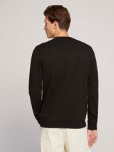 Sweatshirt mit Struktur - Männer - Black Sweatshirt mit Struktur - Männer - Black - 2 - TOM TAILOR Denim