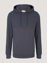 Hoodie mit Struktur - Männer - Blueish Grey Hoodie mit Struktur - Männer - Blueish Grey - 7 - TOM TAILOR Denim