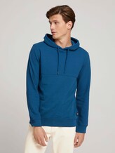 strukturierter Hoodie - Männer - stormy petrol strukturierter Hoodie - Männer - stormy petrol - 1 - TOM TAILOR Denim