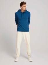 strukturierter Hoodie - Männer - stormy petrol strukturierter Hoodie - Männer - stormy petrol - 3 - TOM TAILOR Denim