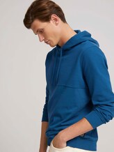 strukturierter Hoodie - Männer - stormy petrol strukturierter Hoodie - Männer - stormy petrol - 5 - TOM TAILOR Denim