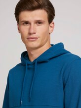 strukturierter Hoodie - Männer - stormy petrol strukturierter Hoodie - Männer - stormy petrol - 9 - TOM TAILOR Denim