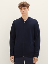 Bomber-Sweatjacke - Männer - Sky Captain Blue Bomber-Sweatjacke - Männer - Sky Captain Blue - 1 - TOM TAILOR Denim