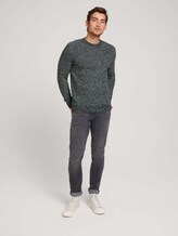 Strickpullover in Melange-Optik - Männer - ice blue off white structure Strickpullover in Melange-Optik - Männer - ice blue off white structure - 3 - TOM TAILOR