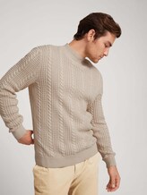 Strickpullover - Männer - soft beige melange Strickpullover - Männer - soft beige melange - 5 - TOM TAILOR