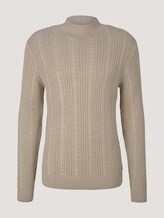 Strickpullover - Männer - soft beige melange Strickpullover - Männer - soft beige melange - 7 - TOM TAILOR