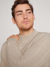 Strickpullover - Männer - soft beige melange Strickpullover - Männer - soft beige melange - 9 - TOM TAILOR